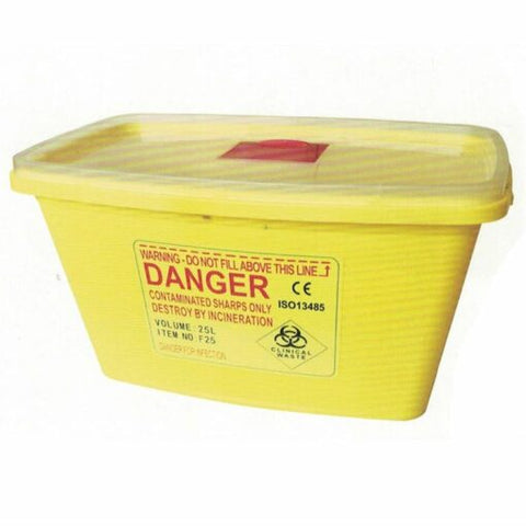 Kentex – Sharp Disposal Plastic Container, 15Ltr