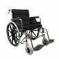 Larger Steel Pipe Manual Foldable Wheelchair Flip Armrest and Detachable Seat Cushion with Handbrake – SSZ-LY04