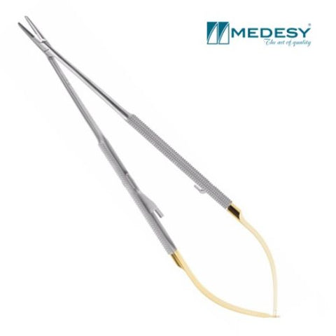 Medesy – Curved Needle-Holder Castroviejo Diamond Coated Tips mm180