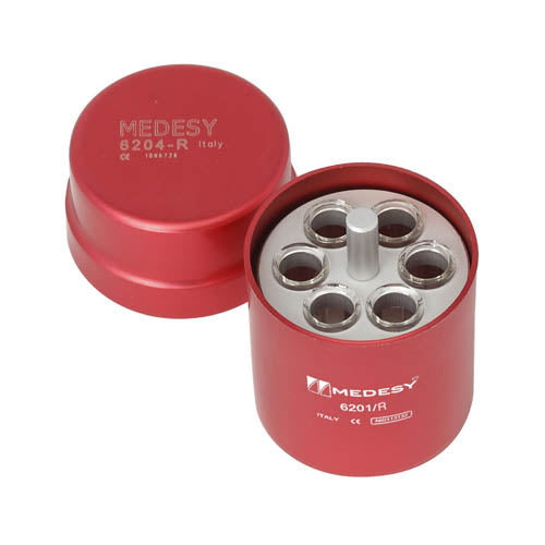 Medesy Endodontiese Boks Aluminium Rooi