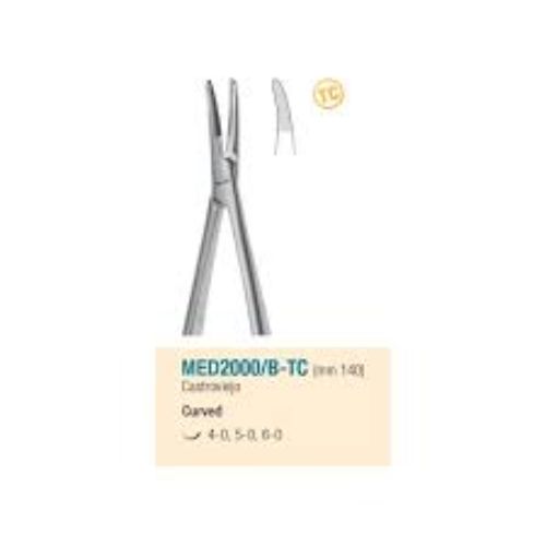 Medesy – حامل إبرة Castroviejo mm140 منحني TC