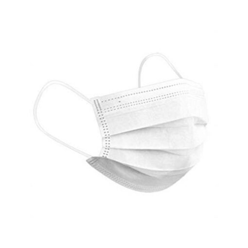 MMC – Face Mask 3 Ply Ear Loop, White – GENC-1096