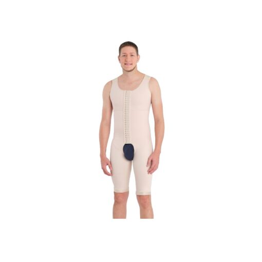 MS Contours 11623 Male Full Body Above Knee Faja Compression Garment