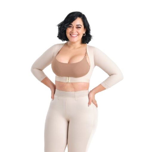 MS Contours 2142 NSP Braless Bra with Sleeves Compression Garment