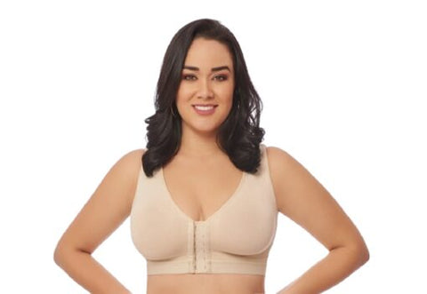 MS Contours 2122 Post Surgical Bra Full Back Compression Garment