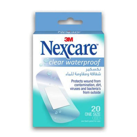 Nexcare – ضمادات شفافة مقاومة للماء Cwp-20، 20 ضمادة