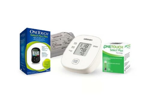 Omron – Blood Pressure Monitor M1 Basic + Select Plus BGM + Strip 50’s