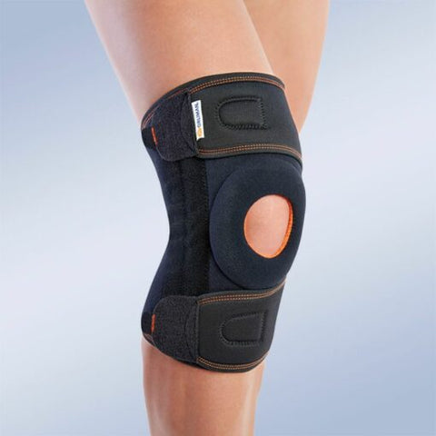 Orliman – Short Wrap Around Knee Support Brace Black – 7119