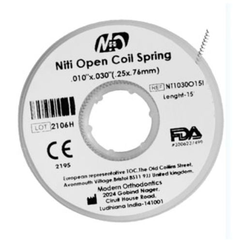 Ortho Arch – Niti Variable Force Spring 020 x .100