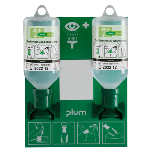 PLUM 500ML Eye Wash Station – Double Bottles