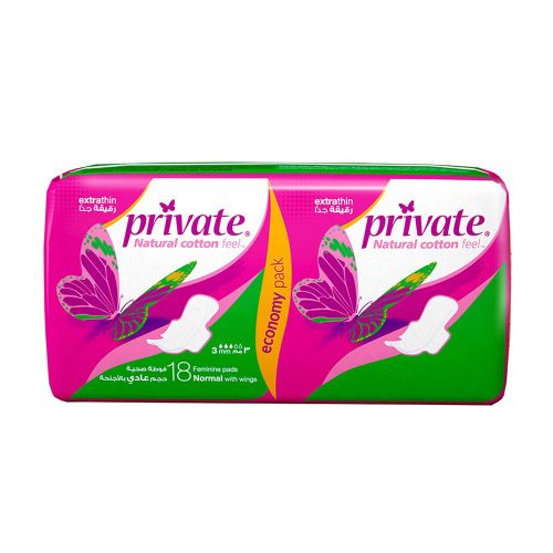 Private – Thin Regular Eco – 18 Pads