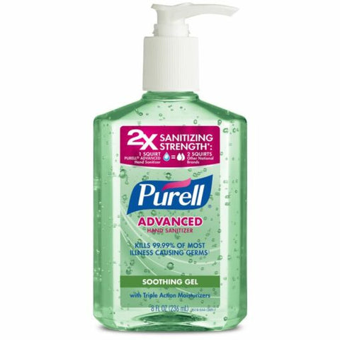 Purell – Gevorderde Hand Sanitizer Strelende Gel met Aloe en Vitamien-E pompbottel, 236ml – 3016-12