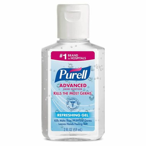 Purell – زجاجة مطهر اليدين الفوري المتقدم مع غطاء قابل للطي، 59 مل – 9605-24