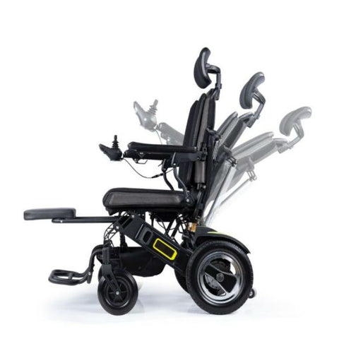 Reclining Electric Lightweight and Foldable Power Wheelchair – GM-YE200R(Range 16-20 km (2.5-3.5hrs))