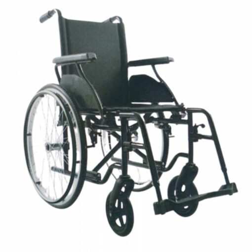 Rehamo Steely Black Steel Wheelchair – 18 Inch