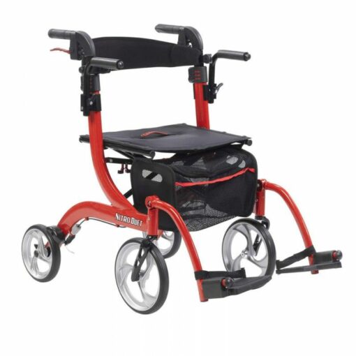 Ry Mediese Nitro Duet Rollator en Transport Rolstoel