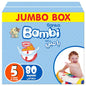 Sanita Bambi – Babadoeke Jumbo Box Grootte 5, X-Large, 12-22 kg – 80 Tel.