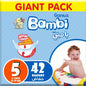 Sanita Bambi – Baby Diapers Jumbo Pack Size 3, Medium, 6-11kg – 70 Count