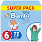 Sanita Bambi – Babadoeke Superpak Grootte 6, XX Groot +16 kg – 72 Telling