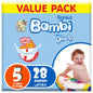 Sanita Bambi – Baby Diapers Value Pack Size 5, X-Large, 12-22kg – 28 Count