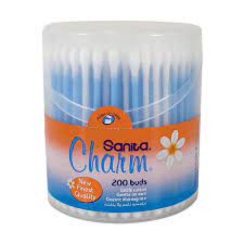 Sanita – Charm 100% Cotton Buds 200 ogies