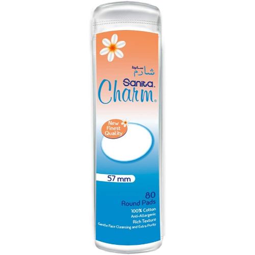 Sanita – Charm 100% Cotton – 80 pads