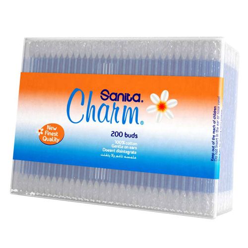 Sanita – Charm 100% Cotton – 200 buds