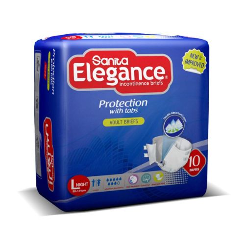 Sanita – Elegance Adult Diapers Large 10 Briefs