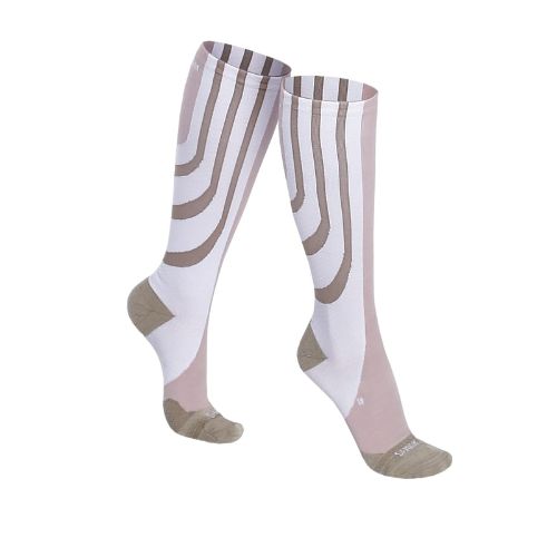 Sankom – Patent Active Compression Socks, White & Beige REG I (35-38 EU)