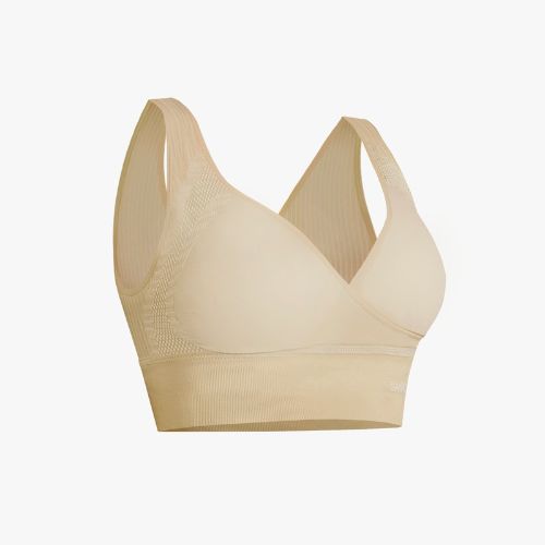 Sankom – Patent Cooling Effect Bra For Back Support, Beige XL/XXL