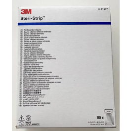 3M™ Steri-Strip™ Reinforced Adhesive Skin Closures R1547, 12 mm x 100 mm, 50/BOX