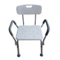 Shower Chair Stool with Adjustable and Removable Back