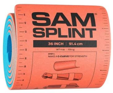 Sam Splint with Adhesive Bandage, EUROMED