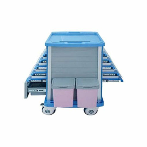 Stutenham – Medical Hospital Trolley with Five Drawers Both Side