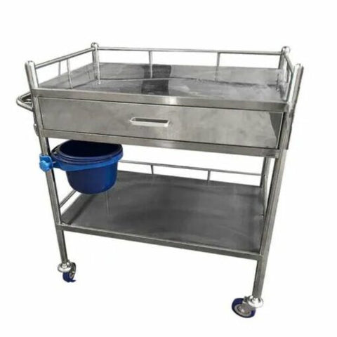 Stutenham – Medical Stainless Steel Trolley with 1 Drawer