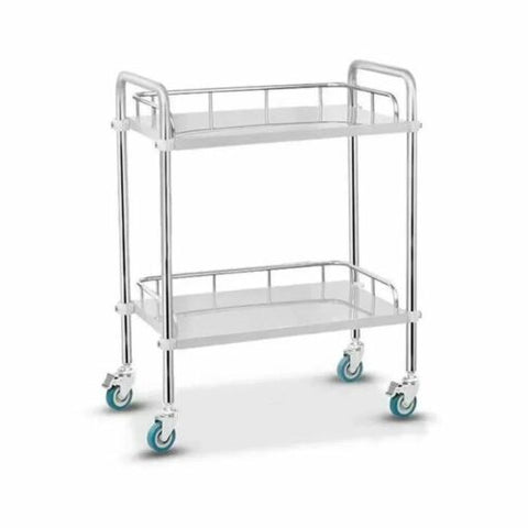 Stutenham – Medical Stainless Steel Trolley with 2 Shelves