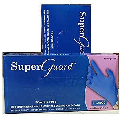 Super Guard – Handskoene Nitril Poedervry – Ekstra Groot