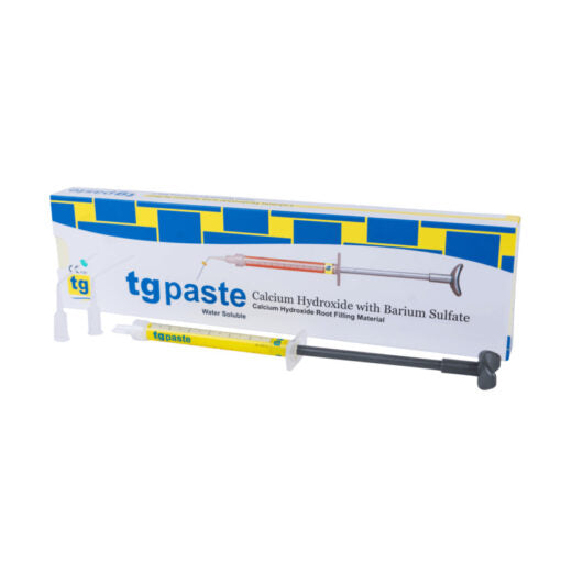 TG – Dental Paste Calcium Hydroxide with Barium Sulphate with 1 Syringe Kit – EM-11674
