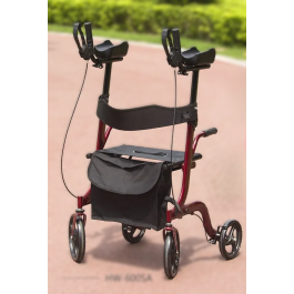 Rollator Upright Portable with seat, arm pad and bag