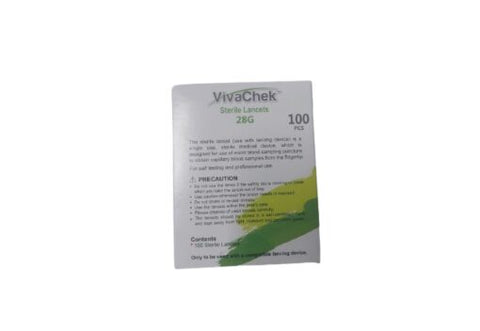 Viva Chek – Glucose Testing Lancet – 100 Pcs