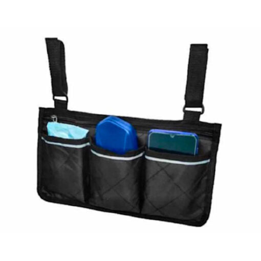 Wheelchair Side Multifunctional Armrest Organiser Bag