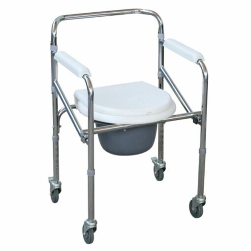 Xufeng Commode Chair With Wheels | Adams Med Medical Equipment Trading LLC